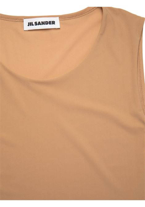 Beige round-neck tank top Jil Sander - women JIL SANDER | J01NC0016J70026265